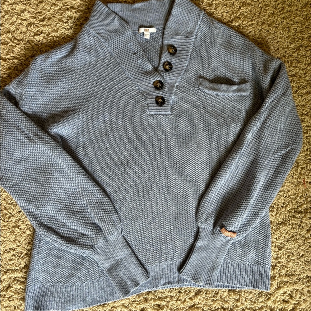 Lunya Cozy Cotton Silk Pocket Henley